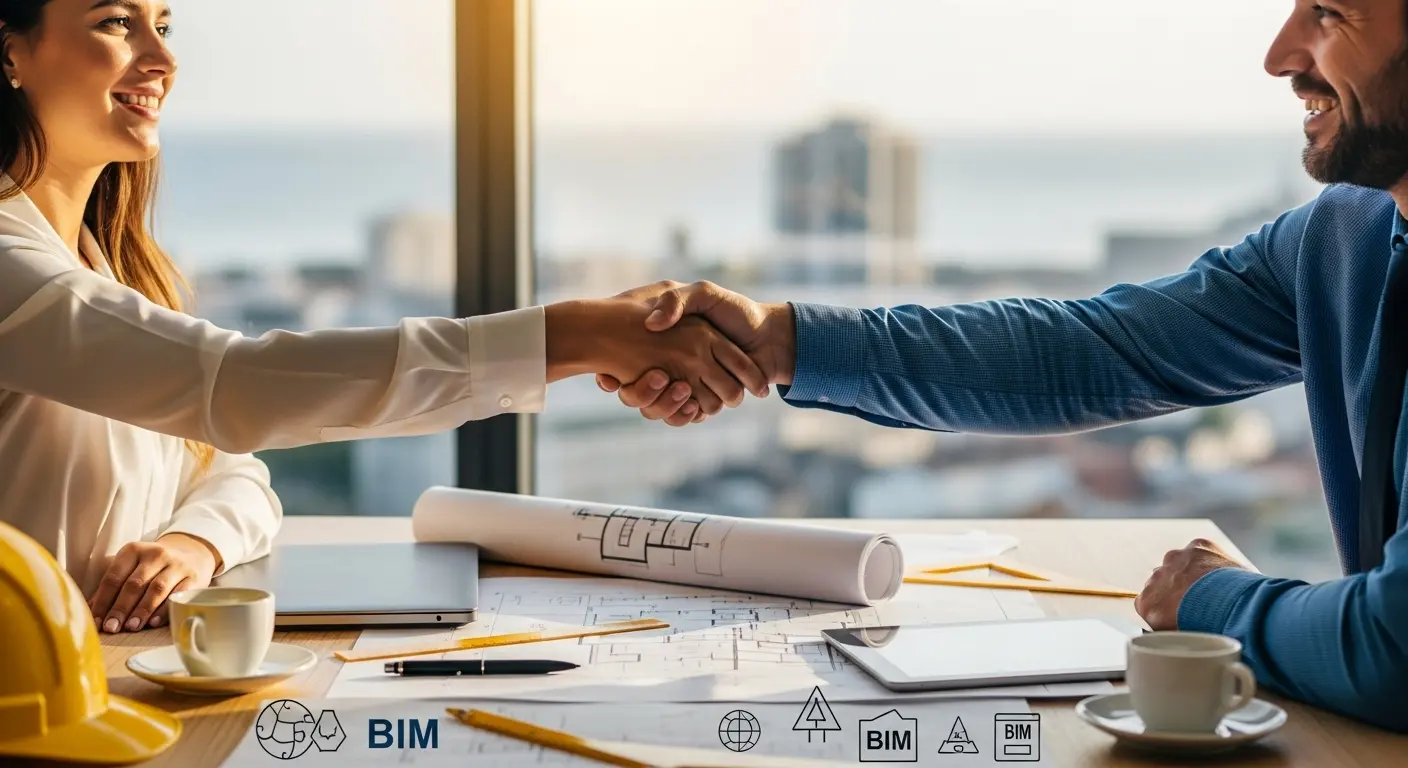 Parceria na apresentação ao cliente
